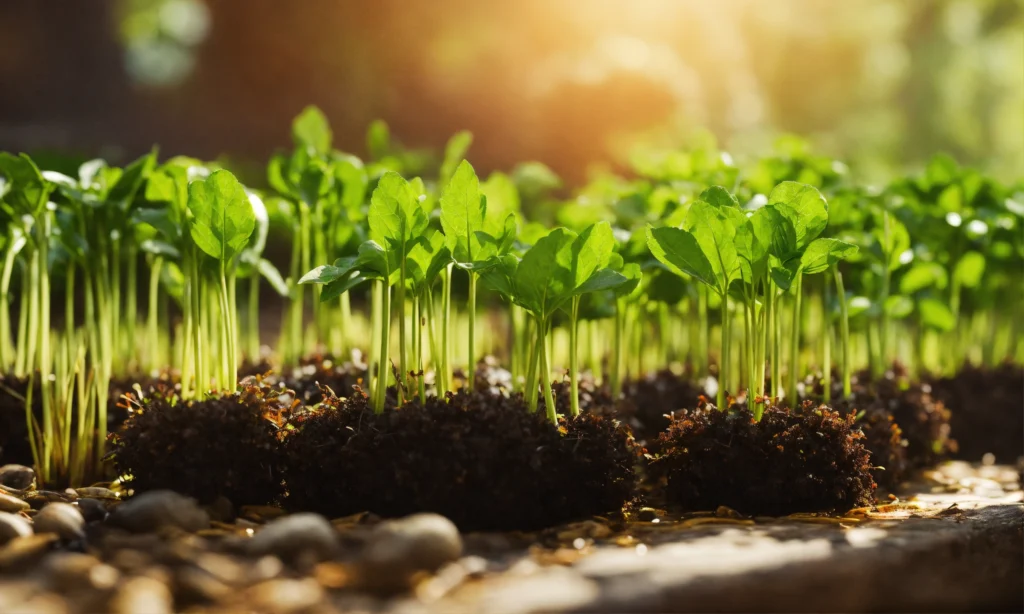 crescimento de uma planta